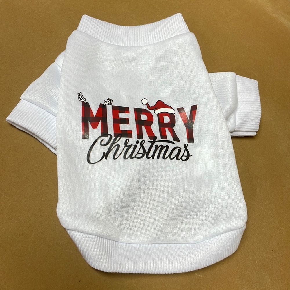 Dog clothing Merry Christmas Pet sweatshirt - Picture 1 of 5